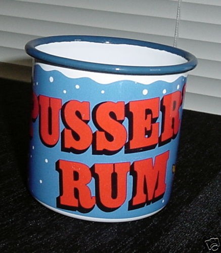 RARE PUSSERS RUM COLLECTIBLE TIN CUP / MUG UNIQUE a16