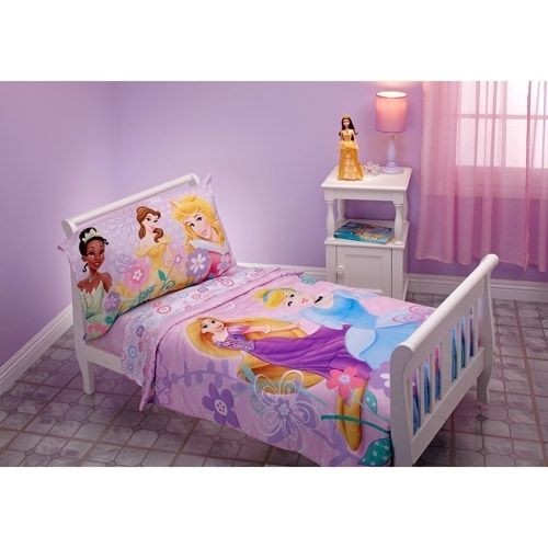 4pc Disney Princess Hearts Collection Toddler Comforter Bedding Set