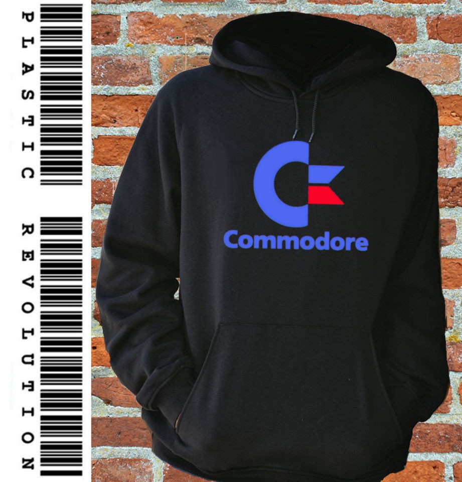 COMMODORE 64   BLACK HOODIE ALL SIZES (80s, Spectrum, Atari, Sinclair 