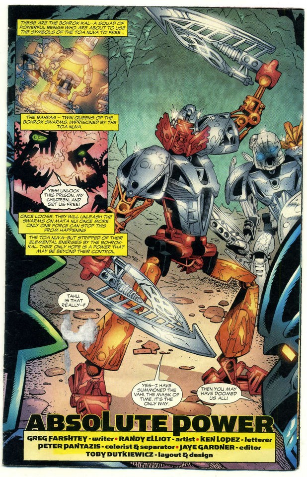 Bionicle Mini Comic Book