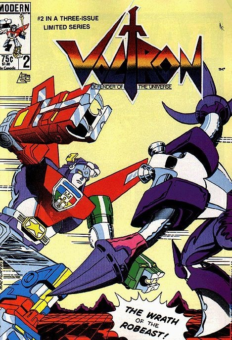 VOLTRON DEFENDER UNIVERSE COMIC BOOK VINTAGE 85 LION FORCE GOLION 