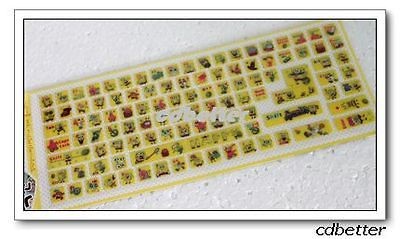 Notebook Desktop Laptop Spongebob Keyboard Stickers PVC