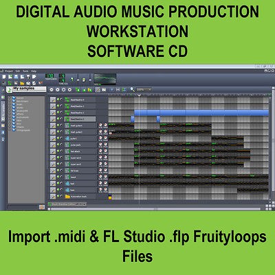 Music Producer Digital Audio Workstation Software CD Import MIDI FL 