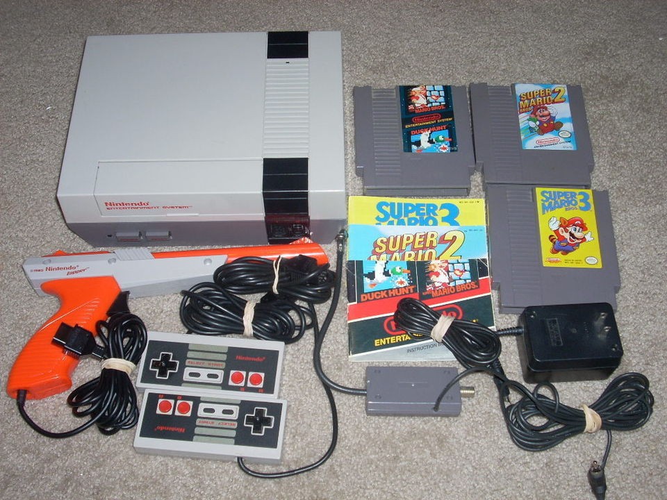 NINTENDO NES SYSTEM W/MARIO 1 3 & NEW 72 PIN, FREE US SHIPPING