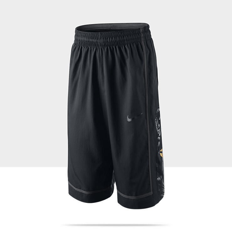 NIKE KOBE VI VII GAMETIME 13 BLACK GOLD BASKETBALL SHORTS Sz2XL 