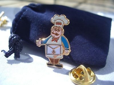 Masonic Bro Barbeque Chef Cook Out Lapel Pin and Pouch