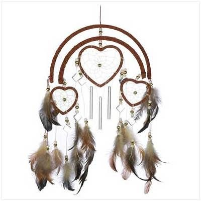 13236 Dreamcatcher Heart Windchime