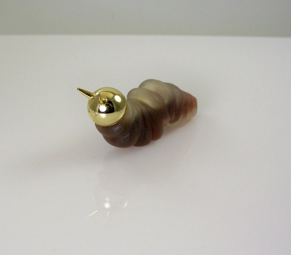 Vintage Avon Inch Worm Perfume Bottle Bird of Paradise Perfume