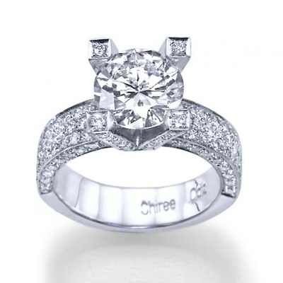   SI3 I1 Enhanced Brilliant Diamond Engagement Ring by Shiree Odiz