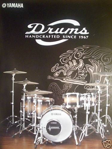 RARE 2008 YAMAHA DRUMS CATALOG SYSTEM KIT SET RACK DTX SUBKICK SNARES 