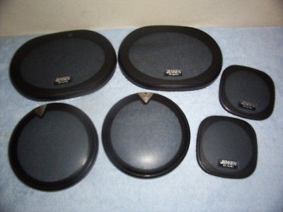 VINTAGE LOT OF 6 UNUSED KENWOOD AND JENSEN AUTOMOBILE STEREO SPEAKER 