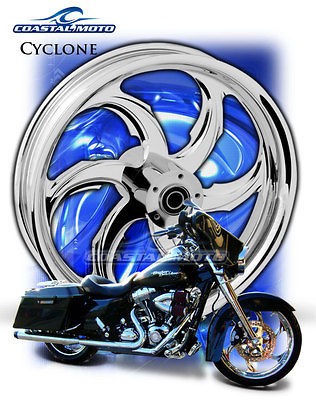 PM Cyclone Chrome Motorcycle Wheels Harley Street Glide Road Glide 