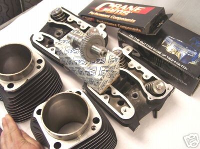 Harley 80 evo kit piston motor cylinder heads porting HD engine ci 