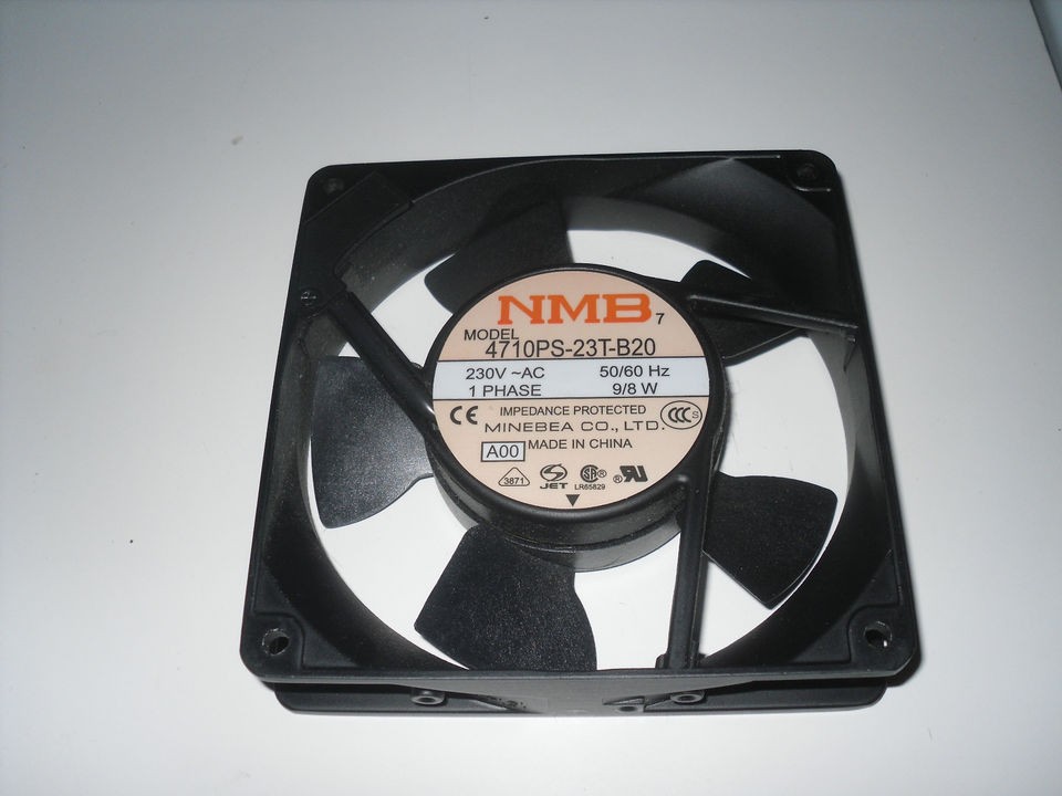 New NMB 4710PS 23T B20 8W 230V 53CFM Fan 119mm x 119mm x 25mm