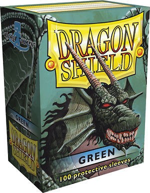 DRAGON SHIELD GREEN 100 DECK PROTECTIVE CARD SLEEVES MAGIC THE 