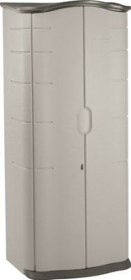   Rubbermaid 3749 Vertical Storage Shed, 17 cubic ft large box outdoor