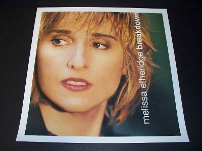 MELISSA ETHERIDGE BREAKDOWN PROMO ALBUM POSTER FLAT