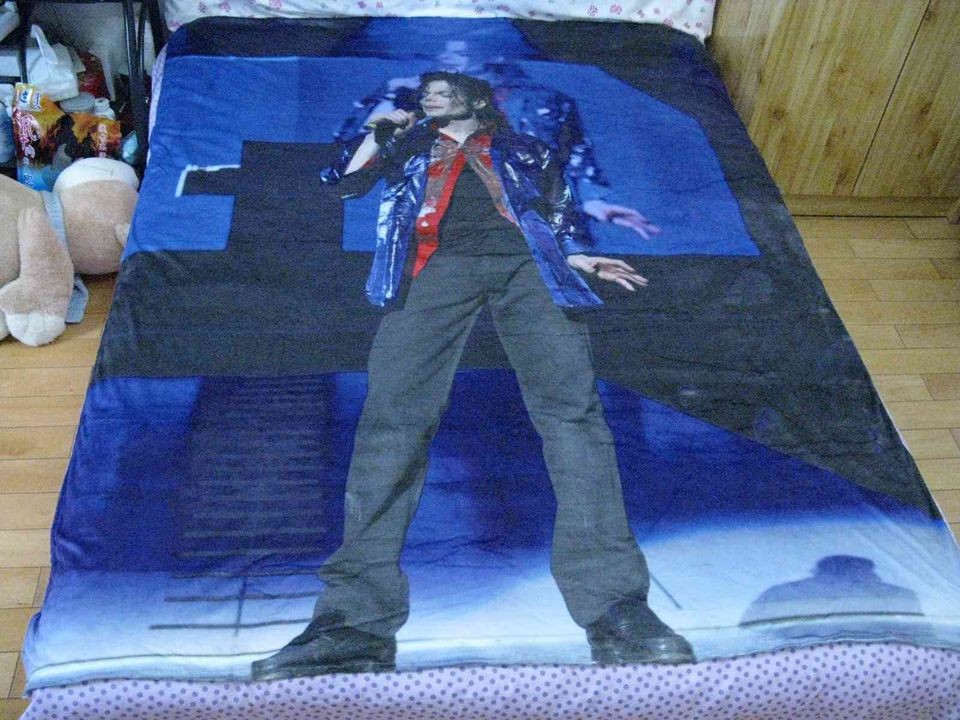 NEW michael jackson MJ Classic This is it Queen Bed Duvet Quilt Cover 