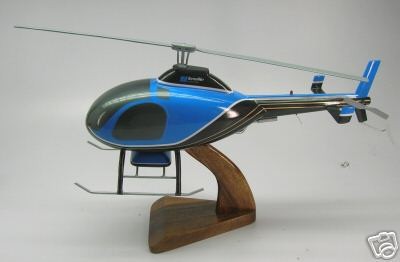 600 Talon Rotorway Helicopter Desk Wood Model Small