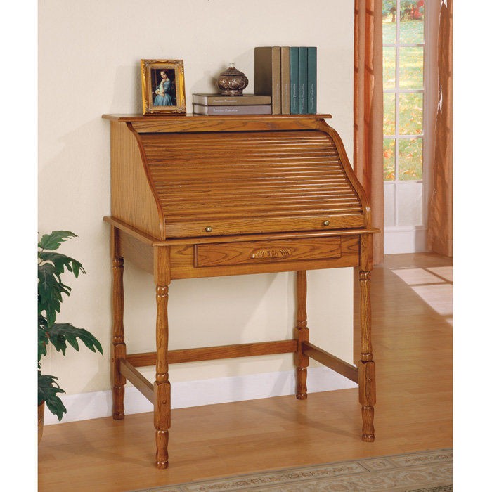 Palmetto Secretary Desk with Small Roll Top