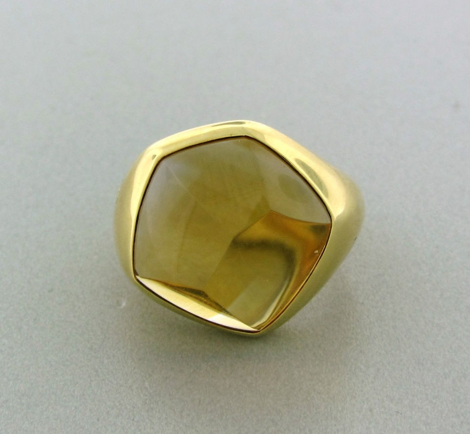 POMELLATO 18K YELLOW GOLD CITRINE RING