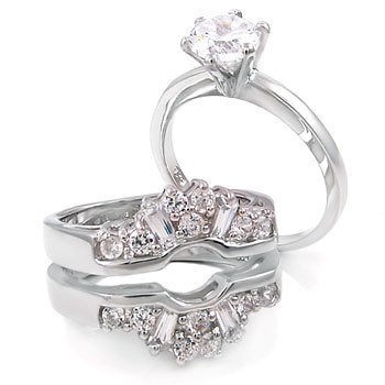 diamond ring guard in Engagement/Wedding Ring Sets