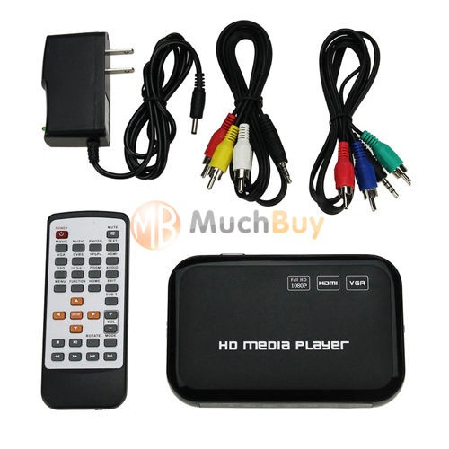 Media Player HD SD Media Full 1080P HDMI RMVB RM MKV VGA Player New