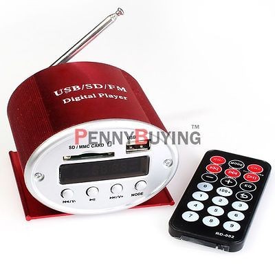 Remote USB SD Reader Car Stereo Audio Digital  Player With FM Radio 