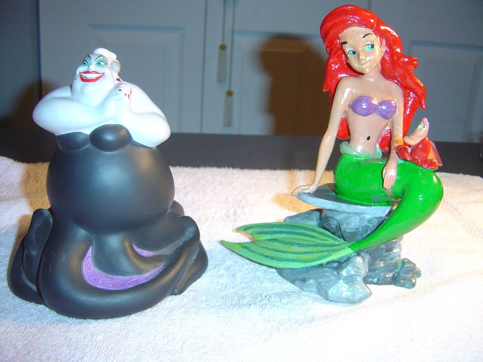 DISNEYS THE LITTLE MERMAID CHARACTER CERAMIC PORCELAIN FIGURINES 