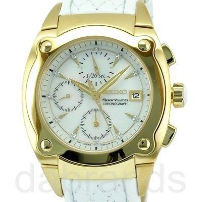 New Seiko Sportura MOP Dial 11 Diamonds Watch SNDZ82 SNDZ82P1