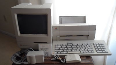 APPLE MACINTOSH VINTAGE CLASSIC 1991 SYSTEM M0420 KEYBORD, MOUCE 