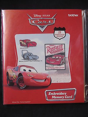 Brother Disney Pixar Embroidery Machine Design Card   Cars