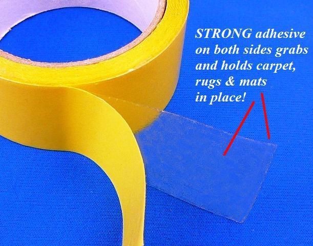 Adhesive Carpet & Rug Tape   1 1/2 x 33