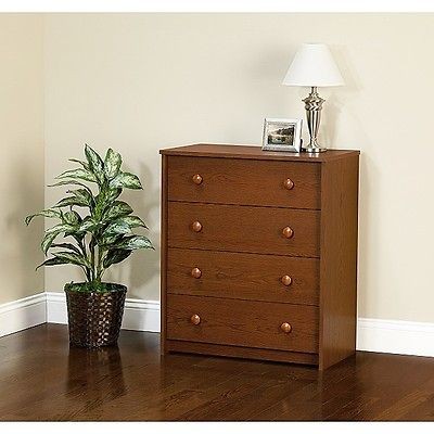 DRAWER CHEST DRESSER CABINET DARK WOOD WALNUT COLOR BEDROOM STORAGE 