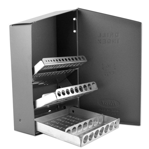   Index Organizer Case for Drill Bits   Holds 29 Bits 1/16 to 1/2 inch