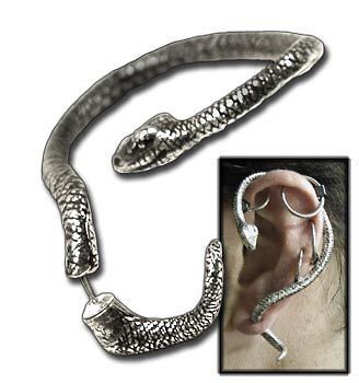 Alchemy Gothic Temptation Snake Earring, Ear Cuff