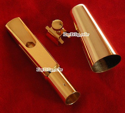 New Gold Metal Saxophone Mouthpiece for Baritone Eb Sax