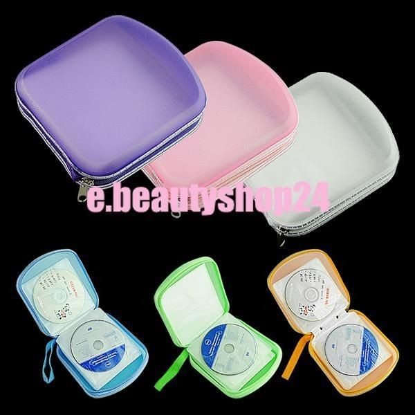   DVD CD VCD Disc Meida Holder Bag Storage Wallet Case With Strap