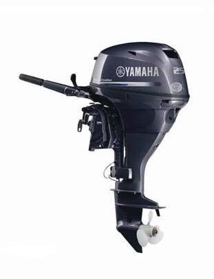 2010 YAMAHA 25 HP ELECTRIC START 4 STROKE OUTBOARD MOTOR TILLER 20 