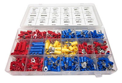   WIRE CONNECTORS TERMINALS KIT   ELECTRICAL WIRING SPLICE 22 10