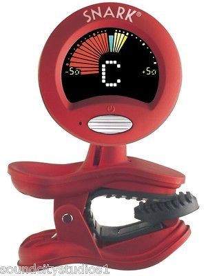 Snark SN2 Clip On Chromatic Guitar Bass Ukulele Tuner Red SN 2 FREE 