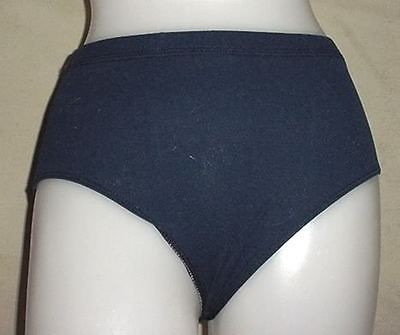 NEW GK Elite nylon sports cheerleading brief bikini Navy L or XL