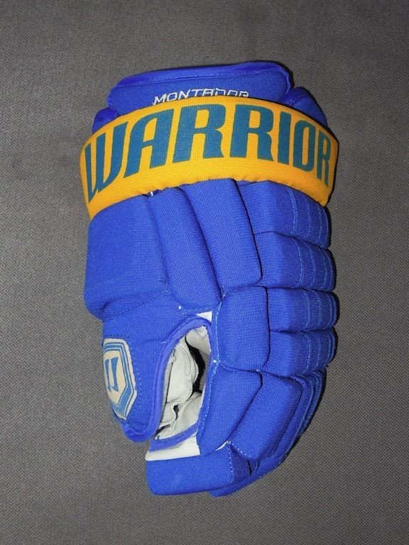 LEFT ONLY** WARRIOR FRANCHISE BUFFALO SABRES NHL PRO STOCK RETURN 