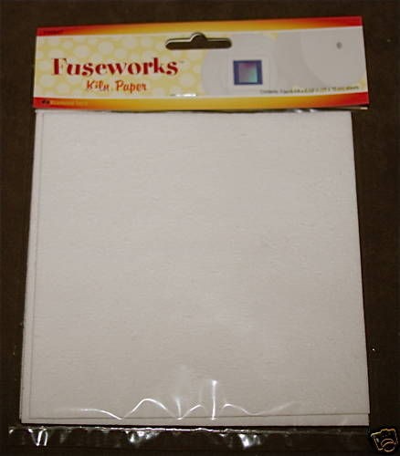 FUSEWORKS MICROWAVE KILN PAPER   4 SHEETS