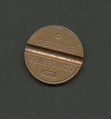 Gettone Telefonico January 1977 Coin Token Italian Phone Coin