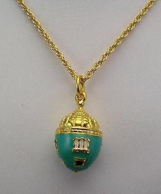 Joan Rivers Faberge Inspired Egg Pendant Necklace