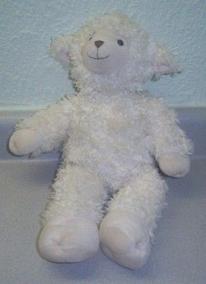 BABW Build A Bear Soft Easter White Lamb Plush Stuffed Animal