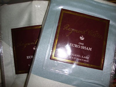 Raymond Waites Lugano Lake European Pillow Shams NIP