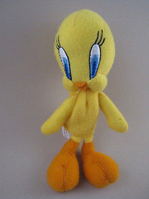 Looney Tunes TWEETY BIRD FINGER PUPPET Starbucks Coffee Cloth Plush 4