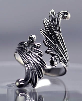 Final Fantasy 8 Rinoa Siren wings Ring Sterling silver